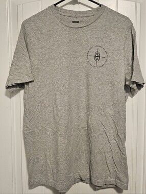HRX Men's Heather Grey Graphic Crewneck Tee